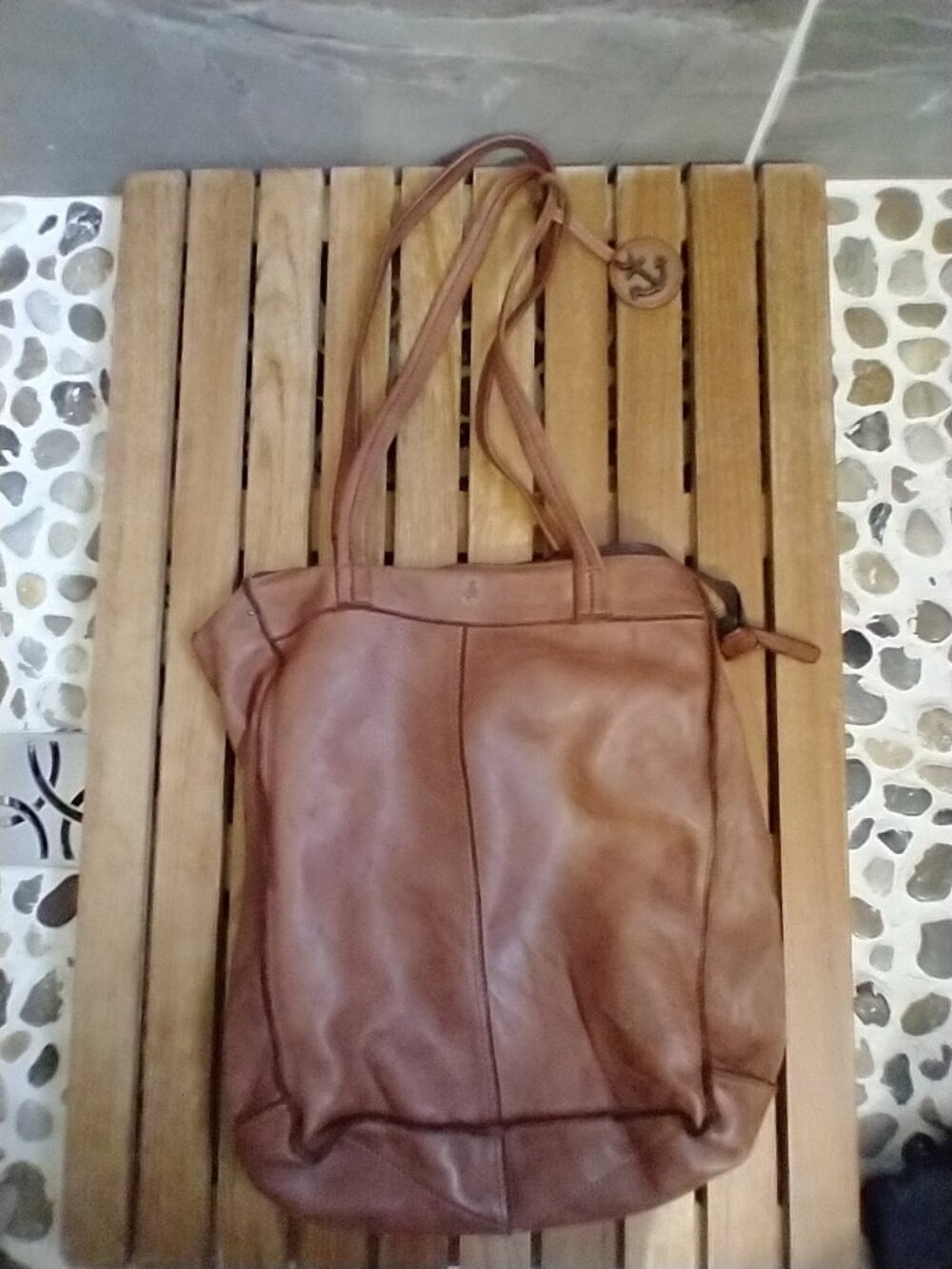 Harbour 2nd Cognac / Chestnut Brown Soft Leather Convertible Backpack Tote